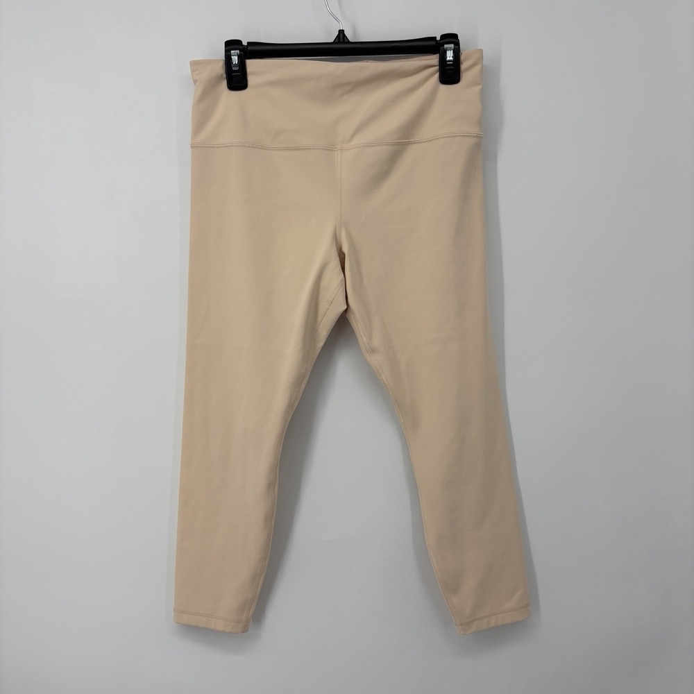 Athleta Ultra High Rise Elation 7/8 Tight Nude Peach Womens Size Large Gym